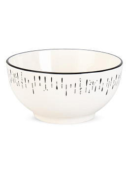 Салатник 14см 570мл ELRINGTON MILA SHANY белый/черный керамика 000000000001228509