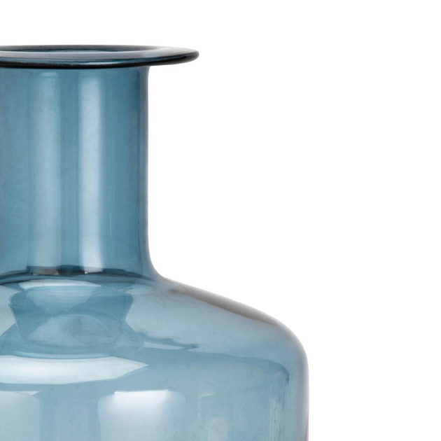 Ваза 28см Ciel синяя стекло 000000000001224296