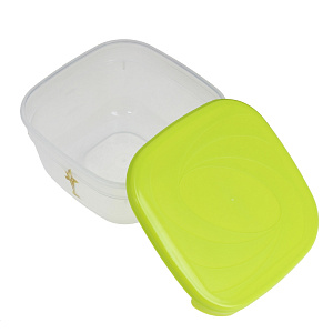 Емкость для СВЧ Galaxy квадратная 0,8 л лимон/лайм 000000000001056999