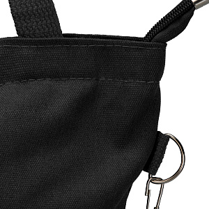 Сумка-шоппер с брелком (холст) 38х33х5см черный поликотон 000000000001221694