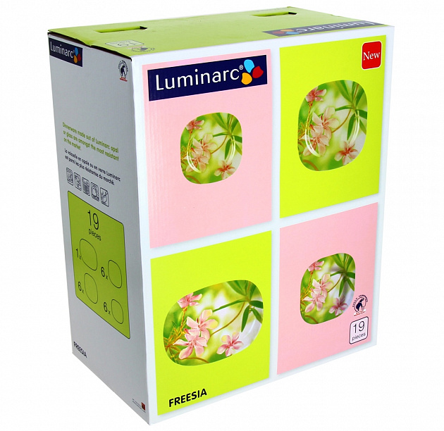 Столовый набор Freesia Luminarc, 19 предметов 000000000001062049