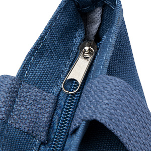 Сумка-шоппер с брелком (холст) 38х33х5см синий поликотон 000000000001221691