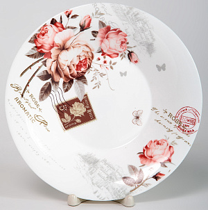 Тарелка суповая 22см OLAFF ЖОЗЕФИНА опал 000000000001207543