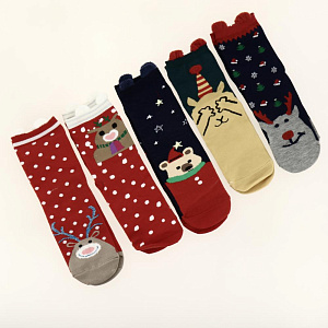 Набор женских носков KAFTAN "Jingle bells" 5 пар, р-р 36-39 4679388 000000000001202320