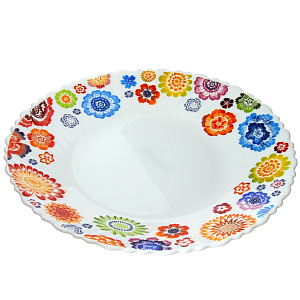 Тарелка обеденная 25,5см FARFORELLE МАРГАРИТКИ M22061 000000000001090809