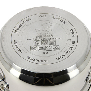 Набор кастрюль Wellberg, 6 предметов 000000000001168580