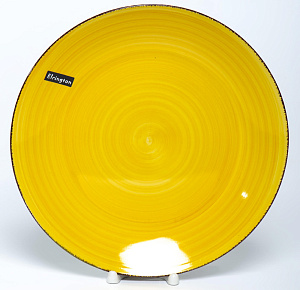 Тарелка обеденная 27см ELRINGTON АЭРОГРАФ Медовый мелкая керамика 000000000001211172