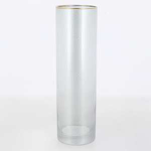 Ваза(цилиндр узкий) 27см металлик стекло 000000000001214301