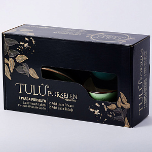Набор чайный 4 предмета (чашка 350мл-2шт/блюдце-2шт) TULU PORSELEN Mint/Turquoise фарфор 000000000001212351