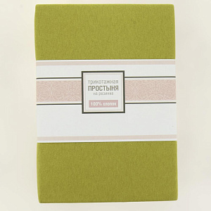 Простыня на резинке 180х200см ОТК ПРОИЗВОДСТВО трикотажная кулирка 120гр 100% хлопок микс/180х200 000000000001205997
