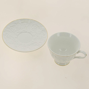 Пара чайная 220мл/блюдце BALSFORD Грация Аматея подарочная упаковка фарфор 000000000001193990