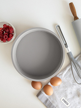 Форма для выпечки 25см DE'NASTIA серый силикон 000000000001220163