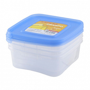 Набор контейнеров для СВЧ Каскад Полимербыт, 0.7л, пластик, 3 шт. 000000000001059440