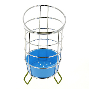 Подставка для столовых приборов.Используется для сушки и хранения.Изготовлено:стальная хромированная проволока.Диаметр 10-12,5 см вы 000000000001189823