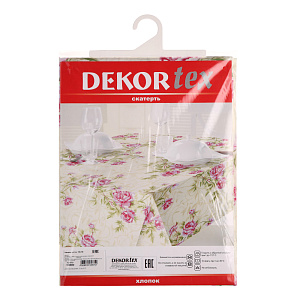 Скатерть DekorTex, 130х150 см, хлопок 000000000001126442