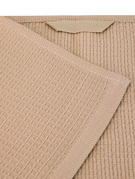 Полотенце кухонное 30х50см LUCKY вафельно-махровое капучино хлопок 100% 000000000001225105