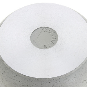 Сковорода 24х6см KUKMARA Традиция с ручкой стеклянная крышка антипригарное покрытие светлый алюминий 000000000001121246