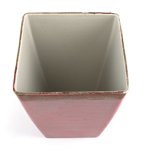 Кашпо 13х16см Retro Стакан квадрат микс пластик 000000000001216365
