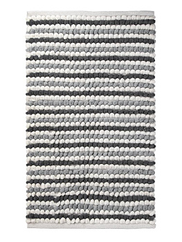 Коврик для ванной 50х80см LUCKY POP CORN противоскользящий серый хлопок/полиэстер 000000000001225646