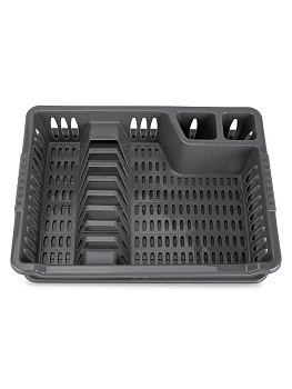 Сушилка для посуды 28x39x9см серый полипропилен 000000000001229343