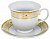 Набор чайный фарфор 13шт 6 чашек 220мл+6блюдец+чайник1200мл металлический стенд подарочная упаковка МЕГРЕЦ GUTERWAHL 114-17054 000000000001193924