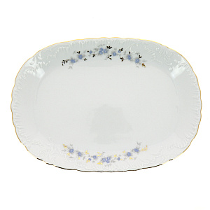 Блюдо овальное 33см CMIELOW 9706 blue фарфор 000000000001172840