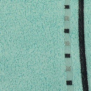 Полотенце махровое 70*140 Чекерс аква пр-ва Азербайджан, гладкокрашеные с контрастным бордюром, 100% хлопок, кольцевая пряжа. 108542 000000000001196786