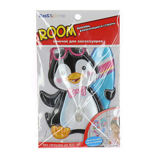 Одинарный стикер крючок Пингвиненок Room Decoration 000000000001127371