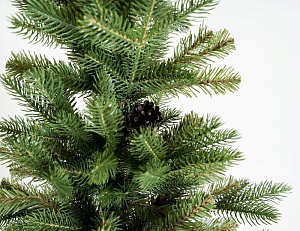 Ель искусственная 180см BEATREES Эдельвейс зеленая с шишками ПВХ 000000000001220404