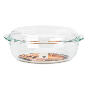 Утятница овальная 4л 33х19,7х13см LUCKY боросиликатное стекло RMCA-0050/LS2601 000000000001215705