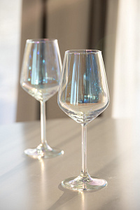 Набор бокалов для вина 2шт 350мл DE'NASTIA Радуга синий стекло 000000000001216310
