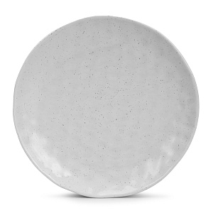 Тарелка обеденная 27см Соты серый глазурованная керамика 000000000001217627