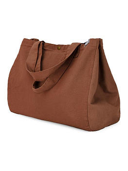 Сумка 38х44х22 DE'NASTIA Sea Salt Washed коричневый хлопок 000000000001225547