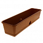 Ящик с поддоном для рассады и цветов 600*150*120 Оснащен отверстием для нижнего полива терракотовый C0505 пластик