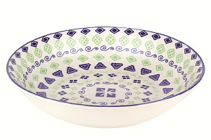 Тарелка глубокая 20см ф.кругМеандрHGP-W5467/Ts20 000000000001180380