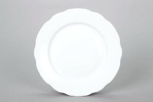 Тарелка фарфор десертная 175 мм Вырезной край Белая,011102 000000000001193463