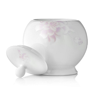 Сахарница 500мл ESPRADO Peonies костяной фарфор 000000000001168735