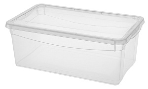 Ящик 33х19х12см 5л ECONOVA КРИСТАЛЛ универсальный бесцветный пластик 000000000001017409