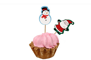 Пика-топпер Новый Год 12шт в ассортименте 2-0131 000000000001202677