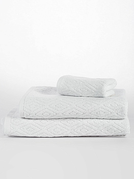 Полотенце махровое 50х90см СОФТИ Ромб белый хлопок 100% 000000000001214688