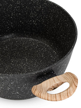 Набор посуды для приготовление 3 предмета (сковорода 24см/кастрюля 6л/крышка 24см) серый алюминий 000000000001229788