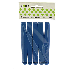 Зажимы пакетов 5шт FORA 14*11*1см,RE-270 000000000001176814