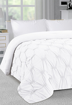 Покрывало 240x260см LUCKY ОБЛАКА 3слоя белое полиэстер 000000000001210117