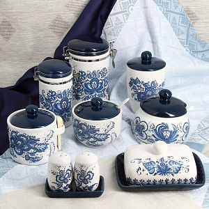 Набор для специй ЧУДОДОМ Орнамент, фарфор, 2 предмета,  L2520336 000000000001060665