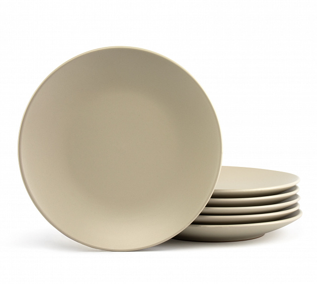 Набор посуды 18 предметов White (обеденная 26,5см-6шт, десертная 20см-6шт, салатник 20см-6шт) керамика 000000000001217928