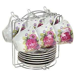 Чайный набор Цветы Olaff, 12 предметов 000000000001170949