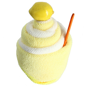 Полотенце Пирожное Софти, 25х25 см, полиэфир, вискоза 000000000001151796