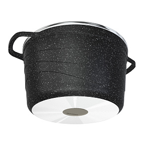 Кастрюля 4л НЕВА МЕТАЛЛ ПОСУДА Neva Granite стеклянная крышка 000000000001218672