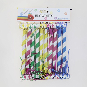 Гудок праздничный 10шт в ассортименте 000000000001210169