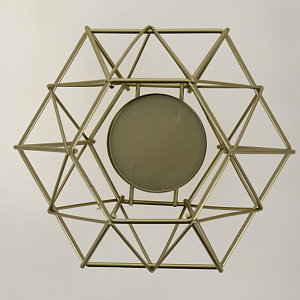 Подсвечник декоративный "Decaedr" 11х16см металл золото R011274 000000000001200394